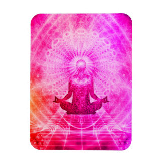 Heldere Spirituele yogalotus Pose Magneet