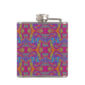 Heldere stalen heupfles (Achterkant)