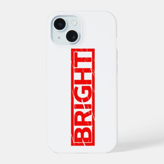 Heldere stempel iPhone 15 case (Achterkant)