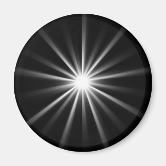 Heldere ster in donkere ruimte magneet