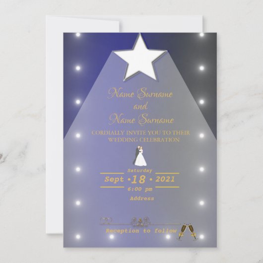 Heldere ster kaart (Voorkant)