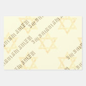 Heldere ster van David Zwart Wit Goud Inpakpapier Vel (Voorkant 3)