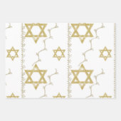 Heldere ster van David Zwart Wit Goud Inpakpapier Vel (Voorkant)