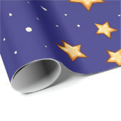 heldere sterren-donkere hemel cadeaupapier (Rol Hoek)