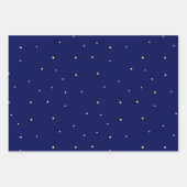 Heldere sterren in Midnight Blue Sky fantastisch Inpakpapier Vel (Voorkant 3)