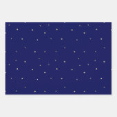 Heldere sterren in Midnight Blue Sky fantastisch Inpakpapier Vel (Voorkant 2)