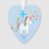 Heldere sterren met Unicorn Ornament (voorkant)