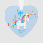 Heldere sterren met Unicorn Ornament (voorkant)