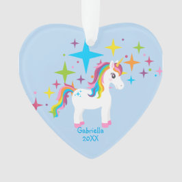 Heldere sterren met Unicorn Ornament