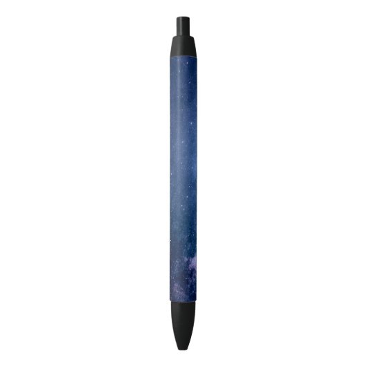 Heldere sterrenhemel met twinkelende sterren in de zwarte inkt pen (Voorkant Verticaal)