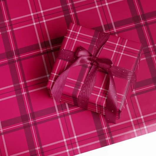 Heldere, stoutmoedige roze pleister cadeaupapier