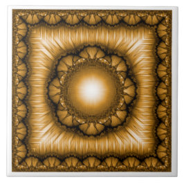 Heldere stralende geometrische versiering tegeltje