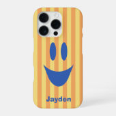 Heldere Strepen Grappige Glimlach iPhone Hoesje (Achterkant)