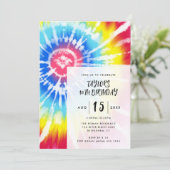 Heldere stropdas verf, elke leeftijd moderne verja kaart (Staand voorkant)