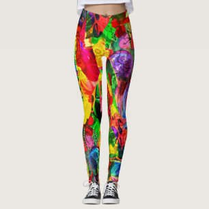 Heldere structuurvormen leggings