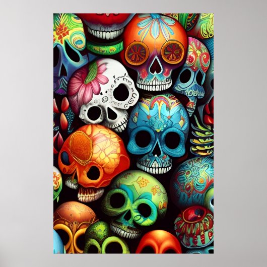 Heldere suikerschillen poster (Voorkant)