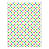 Heldere Summer Polka Dots on White Tafelkleed (Voorkant)