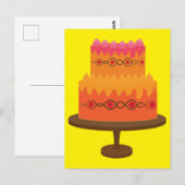 Heldere Taart Briefkaart (Voorkant / Achterkant)