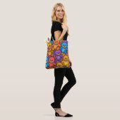 Heldere teddyberen tote bag (Op model)