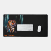 Heldere Tijger Donker Woud Bureaumat (Keyboard & Muis)
