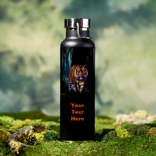 Heldere Tijger Donker Woud Waterfles