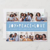 Heldere tinten | Holiday Foto Collage Kaart (Voorkant)