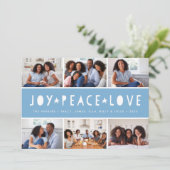 Heldere tinten | Holiday Foto Collage Kaart (Staand voorkant)