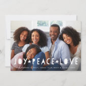 Heldere tinten | Holiday Foto Collage Kaart (Voorkant)