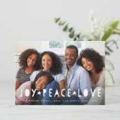 Heldere tinten | Holiday Foto Collage Kaart (Staand voorkant)