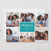 Heldere tinten | Holiday Foto Collage Kaart (Voorkant)