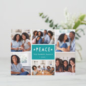 Heldere tinten | Holiday Foto Collage Kaart (Staand voorkant)