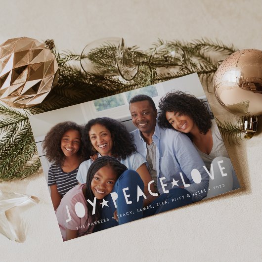 Heldere tinten | Holiday Foto Collage Kaart