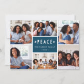 Heldere tinten | Holiday Foto Collage Kaart (Voorkant)