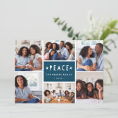 Heldere tinten | Holiday Foto Collage Kaart (Staand voorkant)