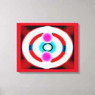 Heldere toekomstige kunst canvas afdruk