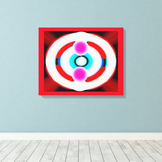 Heldere toekomstige kunst canvas afdruk (Insitu (Houten vloer))