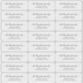 Heldere Transparante Retouradreslabels Sticker (Voorkant)
