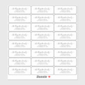 Heldere Transparante Retouradreslabels Sticker (Vel)