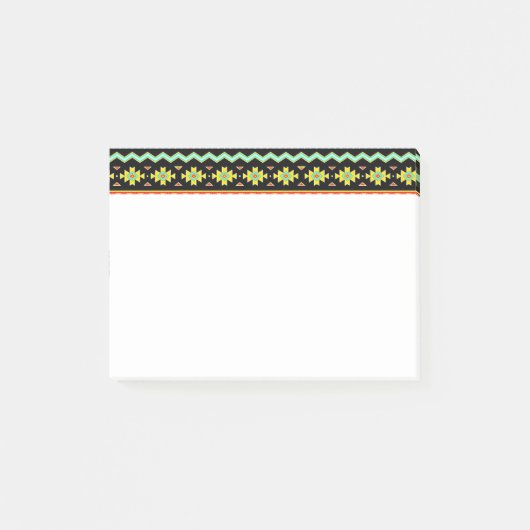 Heldere tribale vormgeving post-it® notes (Voorkant)