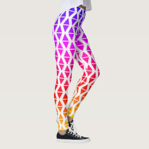 Heldere, trillende Abstracte Yoga Pants Leggings