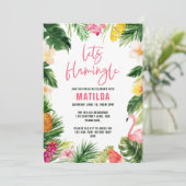 Heldere tropische bladeren laten de verjaardag van (Staand voorkant)