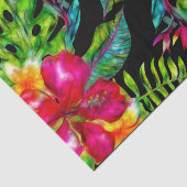 Heldere tropische bloem Hibiscus verlaat Luau Part Tissuepapier (Detail)