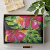 Heldere tropische bloem Hibiscus verlaat Luau Part Tissuepapier (Geschenk)