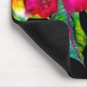 Heldere tropische Floral Hibiscus & Leaves Muismat (Hoek)