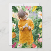 Heldere tropische foto's zijn bijna jarig (Achterkant)