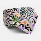 Heldere tropische Hawaiian illustratie, Stropdas (Opgerold)