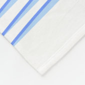 Heldere tropische palmboom, zon en golven fleece deken (Hoek)