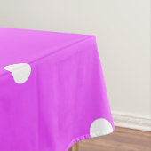 Heldere Tropische Roze Witte Polka gestippelde str Tafelkleed (Voorbeeld)
