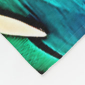 Heldere tropische vogel fleece deken (Hoek)