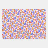 Heldere tropische zeep, met de hand getekend patro inpakpapier vel (Voorkant 3)